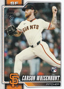 MLB �x�[�X�{�[���J�[�h 184 Carson Whisenhunt �T���t�����V�X�R�E�W���C�A���c (BASE/BASE SET/Rookie) 2026 Topps Series 1
