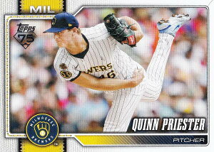 MLB �x�[�X�{�[���J�[�h 186 Quinn Priester �~���E�H�[�L�[�E�u�����[�Y (BASE/BASE SET) 2026 Topps Series 1