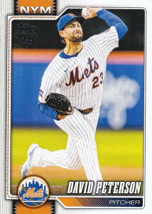 MLB �x�[�X�{�[���J�[�h 215 David Peterson �j���[���[�N�E���b�c (BASE/BASE SET) 2026 Topps Series 1