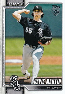 MLB �x�[�X�{�[���J�[�h 281 Davis Martin �V�J�S�E�z���C�g�\�b�N�X (BASE/BASE SET) 2026 Topps Series 1