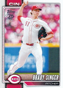 MLB �x�[�X�{�[���J�[�h 282 Brady Singer �V���V�i�e�B�E���b�Y (BASE/BASE SET) 2026 Topps Series 1