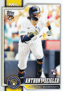 MLB �x�[�X�{�[���J�[�h 286 Anthony Seigler �~���E�H�[�L�[�E�u�����[�Y (BASE/BASE SET/Rookie) 2026 Topps Series 1