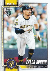 MLB �x�[�X�{�[���J�[�h 297 Caleb Durbin �~���E�H�[�L�[�E�u�����[�Y (BASE/BASE SET) 2026 Topps Series 1