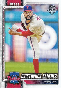 MLB �x�[�X�{�[���J�[�h 325 Cristopher Sanchez �t�B���f���t�B�A�E�t�B���[�Y (BASE/BASE SET) 2026 Topps Series 1