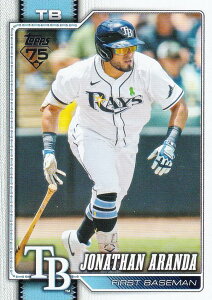 MLB �x�[�X�{�[���J�[�h 326 Jonathan Aranda �^���p�x�C�E���C�Y (BASE/BASE SET) 2026 Topps Series 1