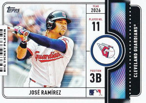 MLB �x�[�X�{�[���J�[�h BTP-9 Jose Ramirez �N���[�u�����h�E�K�[�f�B�A���Y (INSERT/BIG TICKET PLAYERS) 2026 Topps Series 1