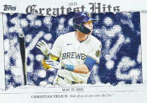 MLB �x�[�X�{�[���J�[�h GH-5 Christian Yelich �~���E�H�[�L�[�E�u�����[�Y (INSERT/2025 GREATEST HITS) 2026 Topps Series 1