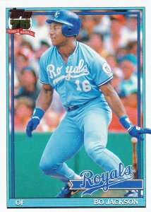 MLB �x�[�X�{�[���J�[�h T91-29 Bo Jackson �J���U�X�V�e�B�E���C�����Y (INSERT/1991 TOPPS BASEBALL) 2026 Topps Series 1