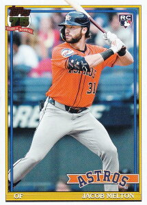 MLB �x�[�X�{�[���J�[�h T91-56 Jacob Melton �q���[�X�g���E�A�X�g���Y (INSERT/1991 TOPPS BASEBALL/Rookie) 2026 Topps Series 1