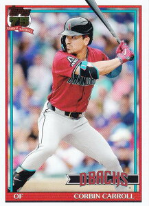 MLB �x�[�X�{�[���J�[�h T91-58 Corbin Carroll �A���]�i�E�_�C�������h�o�b�N�X (INSERT/1991 TOPPS BASEBALL) 2026 Topps Series 1