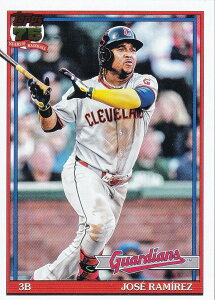 MLB �x�[�X�{�[���J�[�h T91-69 Jose Ramirez �N���[�u�����h�E�K�[�f�B�A���Y (INSERT/1991 TOPPS BASEBALL) 2026 Topps Series 1