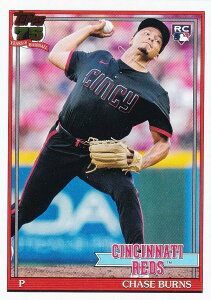 MLB �x�[�X�{�[���J�[�h T91-73 Chase Burns �V���V�i�e�B�E���b�Y (INSERT/1991 TOPPS BASEBALL/Rookie) 2026 Topps Series 1