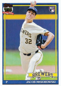 MLB �x�[�X�{�[���J�[�h T91-74 Jacob Misiorowski �~���E�H�[�L�[�E�u�����[�Y (INSERT/1991 TOPPS BASEBALL/Rookie) 2026 Topps Series 1