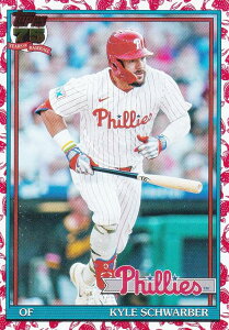 MLB �x�[�X�{�[���J�[�h T91-5 Kyle Schwarber �t�B���f���t�B�A�E�t�B���[�Y (INSERT/1991 TOPPS BASEBALL Koi Fish) 2026 Topps Series 1