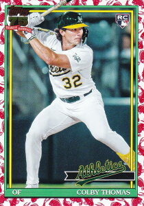 MLB �x�[�X�{�[���J�[�h T91-6 Colby Thomas �A�X���`�b�N�X (INSERT/1991 TOPPS BASEBALL Koi Fish/Rookie) 2026 Topps Series 1