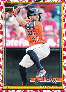 MLB �x�[�X�{�[���J�[�h T91-7 Jose Altuve �q���[�X�g���E�A�X�g���Y (INSERT/1991 TOPPS BASEBALL Koi Fish) 2026 Topps Series 1