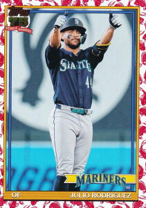 MLB �x�[�X�{�[���J�[�h T91-39 Julio Rodriguez �V�A�g���E�}���i�[�Y (INSERT/1991 TOPPS BASEBALL Koi Fish) 2026 Topps Series 1