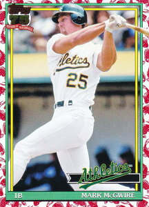 MLB �x�[�X�{�[���J�[�h T91-44 Mark McGwire �I�[�N�����h�E�A�X���`�b�N�X (INSERT/1991 TOPPS BASEBALL Koi Fish) 2026 Topps Series 1