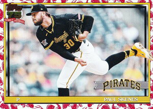 MLB �x�[�X�{�[���J�[�h T91-50 Paul Skenes �s�b�c�o�[�O�E�p�C���[�c (INSERT/1991 TOPPS BASEBALL Koi Fish) 2026 Topps Series 1