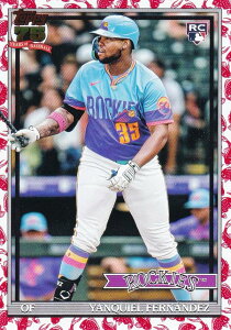 MLB �x�[�X�{�[���J�[�h T91-61 Yanquiel Fernandez �R�����h�E���b�L�[�Y (INSERT/1991 TOPPS BASEBALL Koi Fish/Rookie) 2026 Topps Series 1