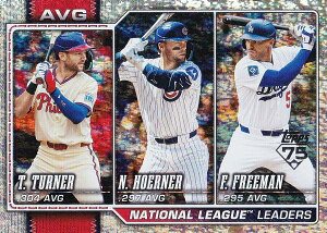�y�z���t�H�C���zMLB �x�[�X�{�[���J�[�h 151 Nico Hoerner��Freddie Freeman��Trea Turner (BASE/BASE SET/League Leaders) 2026 Topps Series 1