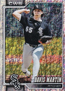 �y�z���t�H�C���zMLB �x�[�X�{�[���J�[�h 281 Davis Martin �V�J�S�E�z���C�g�\�b�N�X (BASE/BASE SET) 2026 Topps Series 1