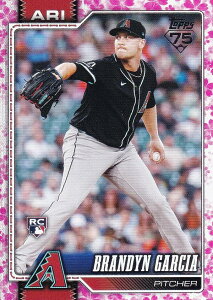 �y81/99 ���zMLB �x�[�X�{�[���J�[�h 163 Brandyn Garcia �A���]�i�E�_�C�������h�o�b�N�X (BASE/BASE SET/Rookie) 2026 Topps Series 1
