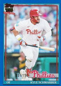 �y051/150 �u���[�zMLB �x�[�X�{�[���J�[�h T91-5 Kyle Schwarber �t�B���f���t�B�A�E�t�B���[�Y (INSERT/1991 TOPPS BASEBALL) 2026 Topps Series 1
