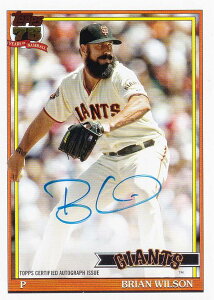 �y���M�T�C���zMLB �x�[�X�{�[���J�[�h 91A-BWI Brian Wilson �T���t�����V�X�R�E�W���C�A���c (AUTOGRAPH/1991 TOPPS BASEBALL AUTOGRAPH CARDS) 2026 Topps Series 1