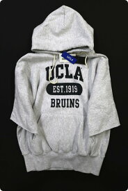 新古品 SUNNY SPORTS（サニースポーツ）×UCLA 七分袖プルオーバーパーカー "BRUINS" HEAVY-OZ HOODY GLAY-S【中古】