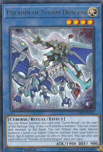 �V�Y�� CYHO-EN031 �����̐��R�m Paladin of Storm Dragon(�p��� 1st Edition ���A) �T�C�o�l�e�B�b�N�E�z���C�]��
