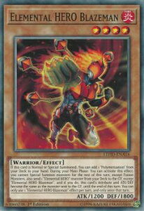 �V�Y�� LEHD-ENA16 E�EHERO �u���C�Y�}�� Elemental HERO Blazeman (�p��� 1st Edition �m�[�}��) Legendary Hero Decks