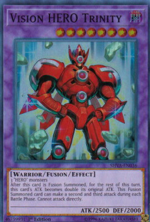 楽天市場 遊戯王 Shva En036 V Hero トリニティー Vision Hero Trinity 英語版 1st Edition スーパーレア Shadows Over Valhalla Realize トレカ ホビー楽天市場店