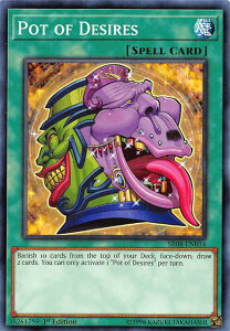 �V�Y�� SR08-EN034 ���~���×~�Ț� Pot of Desires (�p��� 1st Edition �m�[�}��) Order of the Spellcasters Structure Deck