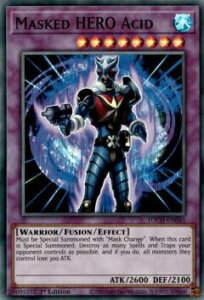 �V�Y�� TOCH-EN045 M�EHERO �A�V�b�h Masked HERO Acid (�p��� 1st Edition ���A) Toon Chaos