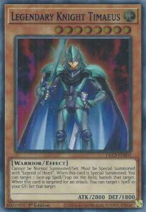 [] VY DLCS-EN001 `̋Rm eB}CIX Legendary Knight Timaeus (p 1st Edition EgA) Dragons of Legend: The Complete Series