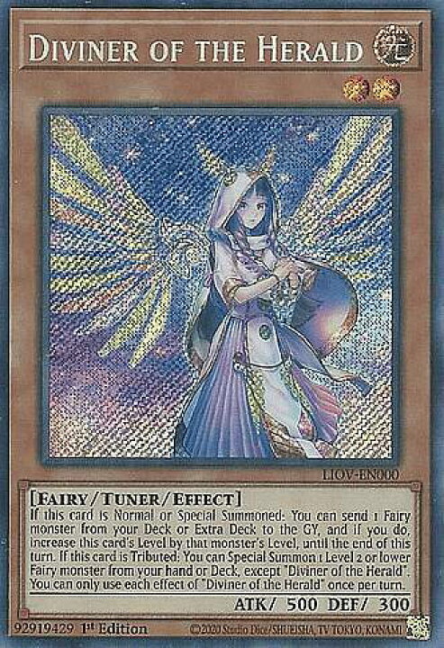 楽天市場】遊戯王 LIOV-EN000 宣告者の神巫 Diviner of the Herald 