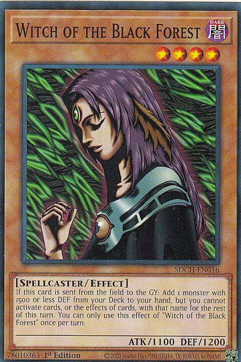 楽天市場 遊戯王 Sdch En016 黒き森のウィッチ Witch Of The Black Forest 英語版 1st Edition ノーマル Spirit Charmers Structure Deck Realize トレカ ホビー楽天市場店
