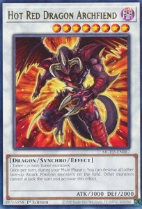 �V�Y�� MGED-EN067 ���񖂗� ���b�h�E�f�[���� Hot Red Dragon Archfiend (�p��� 1st Edition �S�[���h���^�[���A) Maximum Gold�FEl Dorado