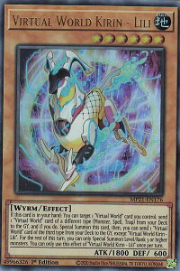 �V�Y�� MP21-EN176 �d�]��ف|�فX Virtual World Kirin - Lili (�p��� 1st Edition �E���g�����A) 2021 Tin of Ancient Battles Mega Pack