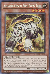 VY BLCR-EN013 Aʏb gp[YE^CK[ Advanced Crystal Beast Topaz Tiger (p 1st Edition V[NbgA) Battles of LegendFCrystal Revenge