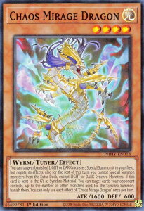�V�Y�� PHHY-EN013 �J�I�X�E�~���[�W���E�h���S�� Chaos Mirage Dragon (�p��� 1st Edition �X�[�p�[���A) Photon Hypernova