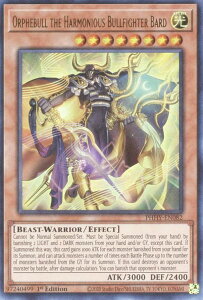 VY PHHY-EN082 Orphebull the Harmonious Bullfighter Bard (p 1st Edition EgA) Photon Hypernova