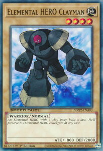 VY SGX2-ENA03 EEHERO NC} Elemental HERO Clayman (p 1st Edition m[}) Speed Duel GXFMidterm Paradox