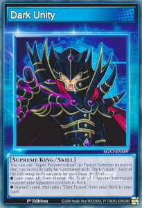 VY SGX3-ENS09 Dark Unity (p 1st Edition m[}) Speed Duel GXFDuelists of Shadows