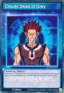 VY SGX3-ENS16 Cloudy Skies of Grey (p 1st Edition m[}) Speed Duel GXFDuelists of Shadows