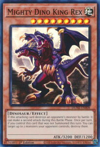 �V�Y�� DUNE-EN008 �����L���O�E���b�N�X Mighty Dino King Rex (�p��� 1st Edition �X�[�p�[���A) DUELIST NEXUS