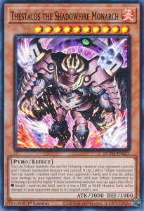 �V�Y�� DUNE-EN023 �׉��鉤�e�X�^���X Thestalos the Shadowfire Monarch (�p��� 1st Edition �X�[�p�[���A) DUELIST NEXUS