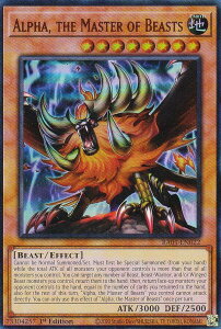 VY RA01-EN022 bAt@ Alpha, the Master of Beasts (p 1st Edition EgA) 25th Anniversary Rarity Collection