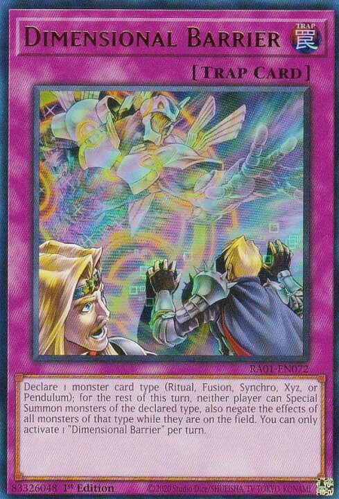 楽天市場】遊戯王 RA01-EN072 次元障壁 Dimensional Barrier (英語版 